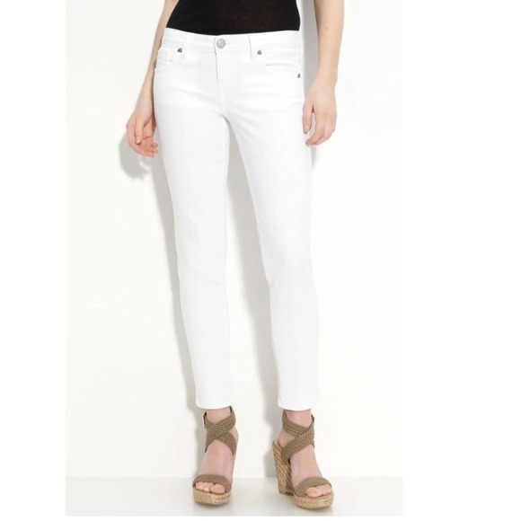 Kut from the Kloth White Audrey Skinny Jeans 10 - Picture 1 of 5
